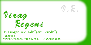 virag regeni business card